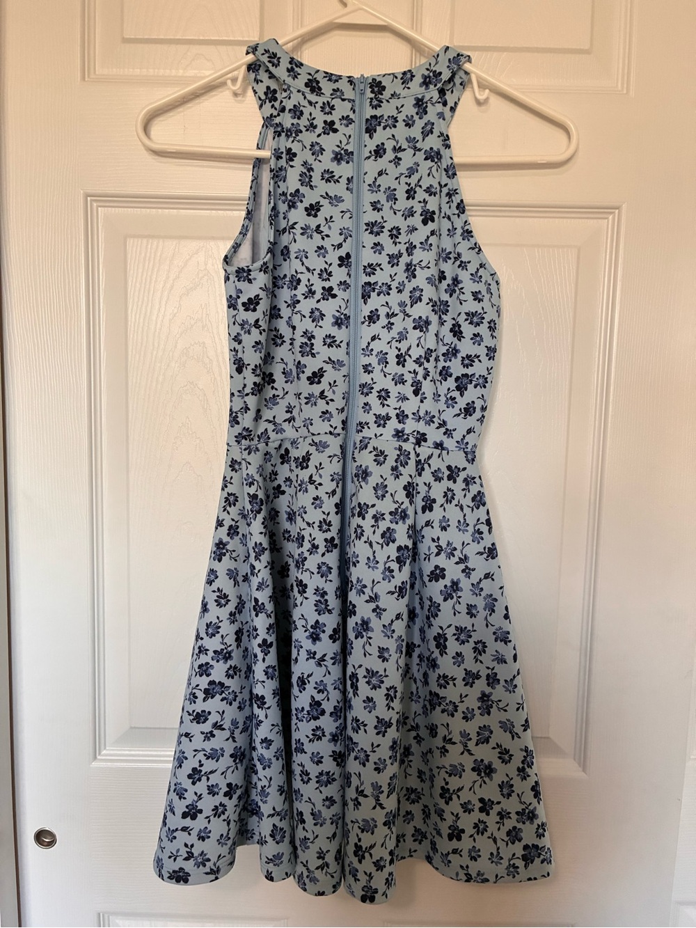 Copper Key Sleeveless Fit and Flare Dress Blue Floral Women’s Sz XS - Picture 3 of 10